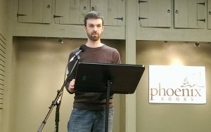 Paul Hobday, fiction editor, reads his story, "Youth Day"